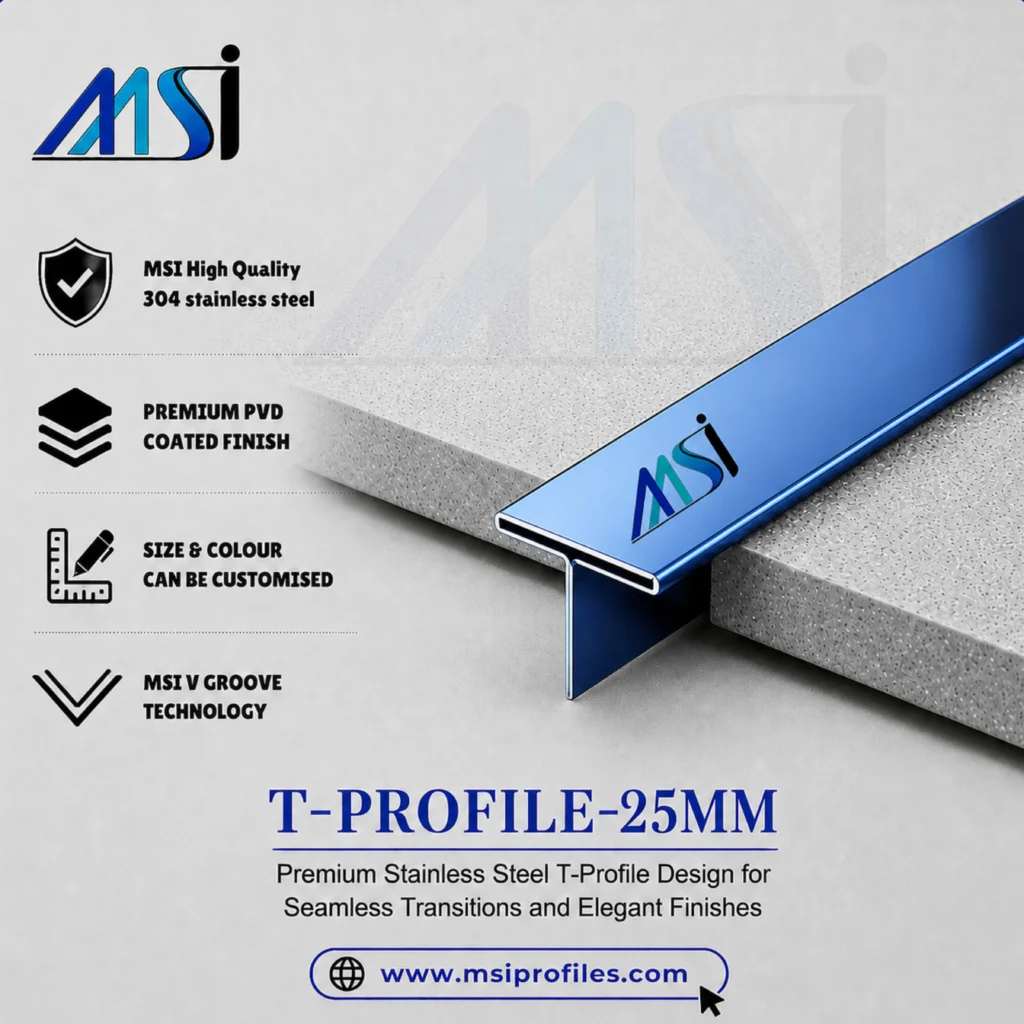 T Profile 25MM Blue Mirror - MSI Profiles