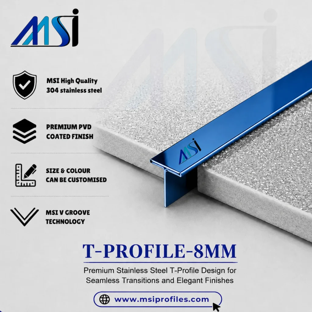 T Profile 8mm Blue Mirror - MSI Profiles