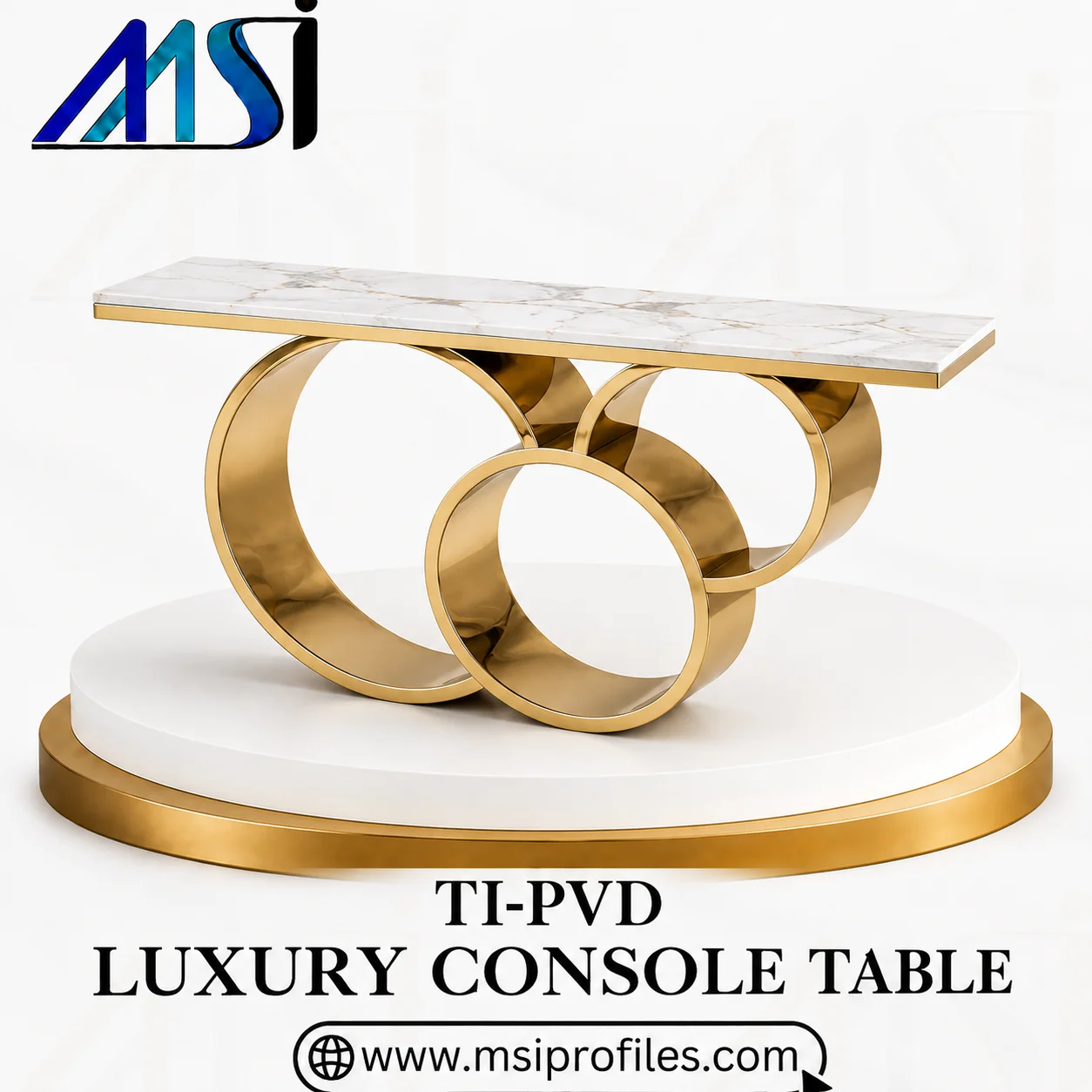 SS PVD Console Table - Marine Stainless India