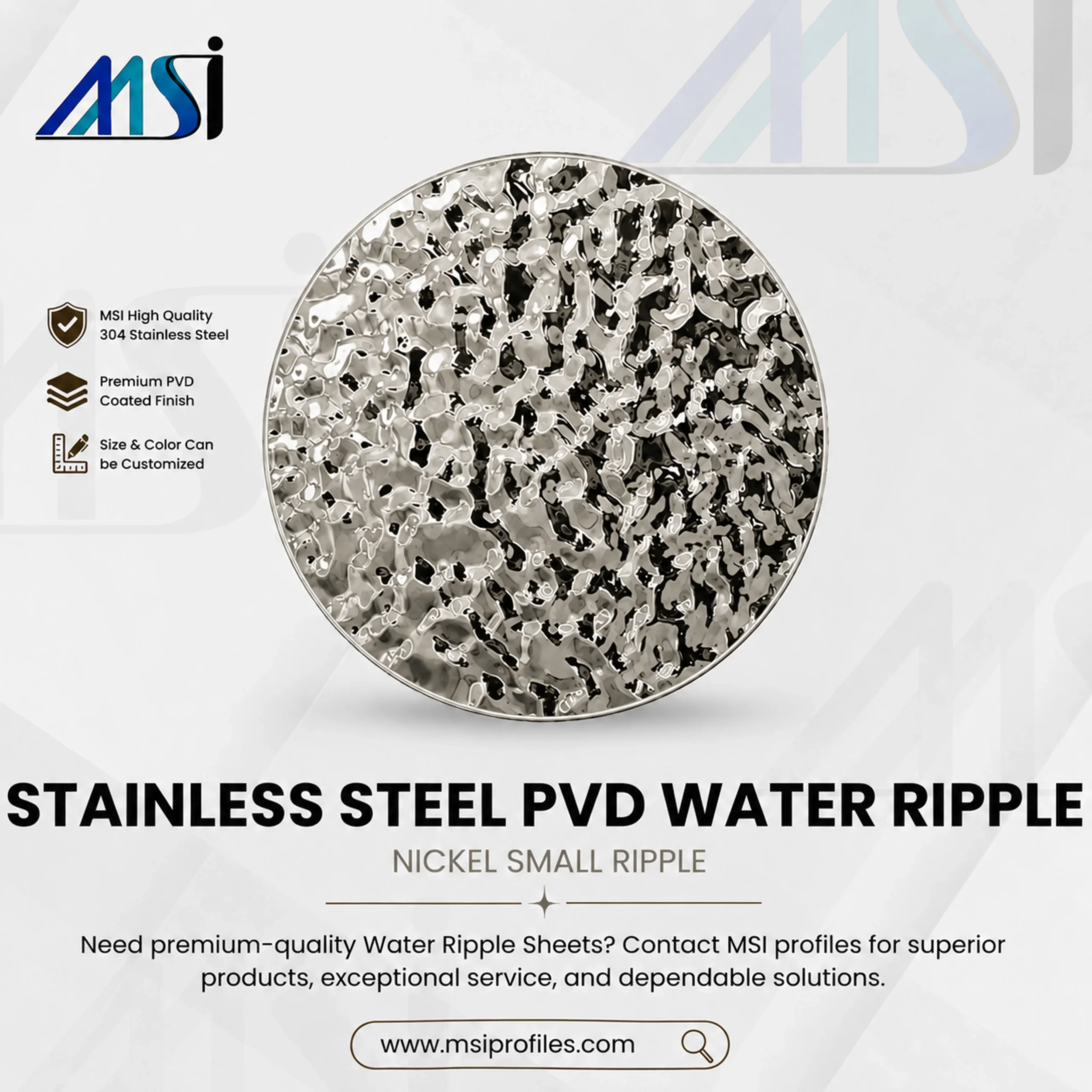 Nickel Small Water Ripple - MSI