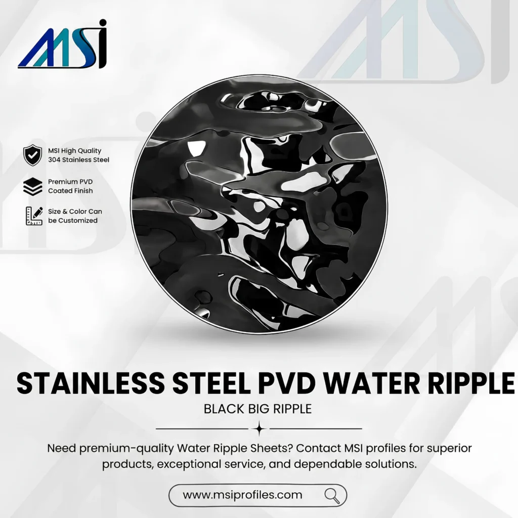PVD Black Waterripple - Marine Stainless India