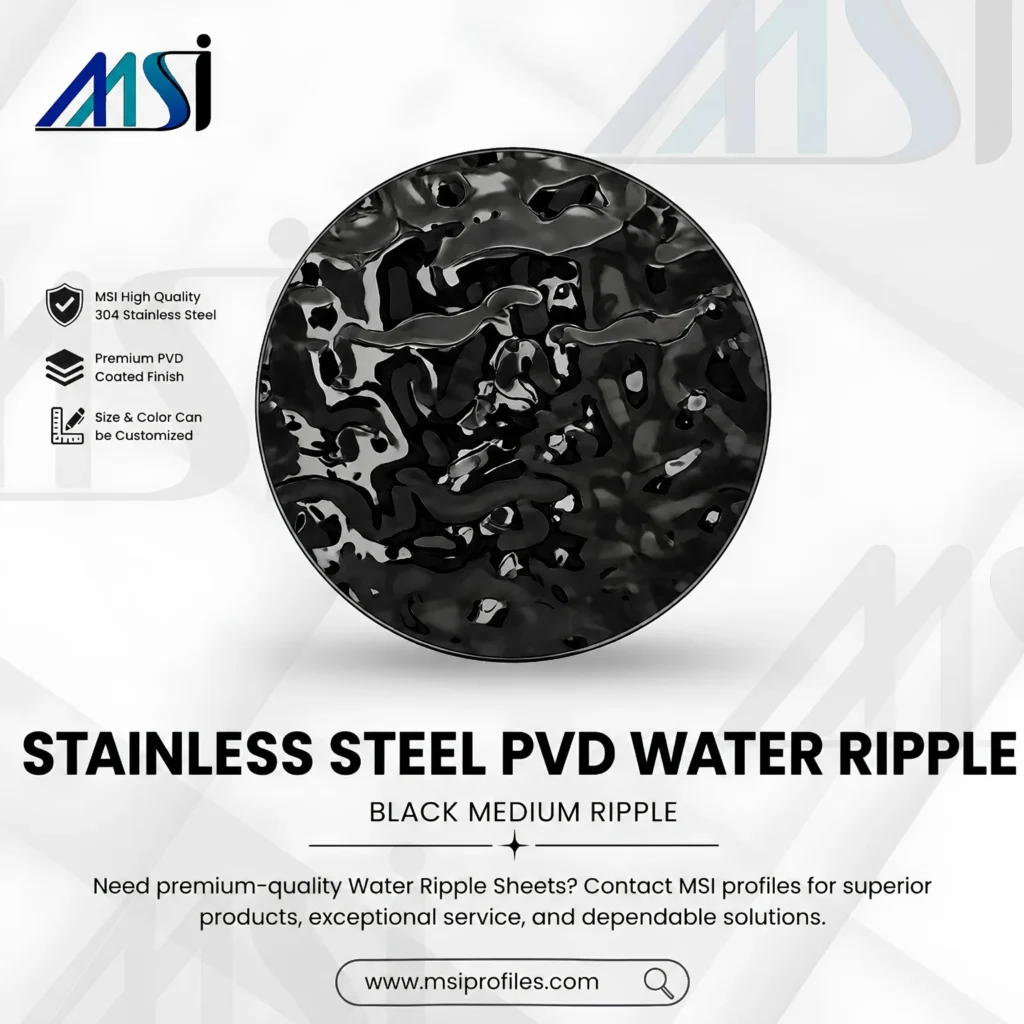 PVD Black Waterripple - MSI Profiles