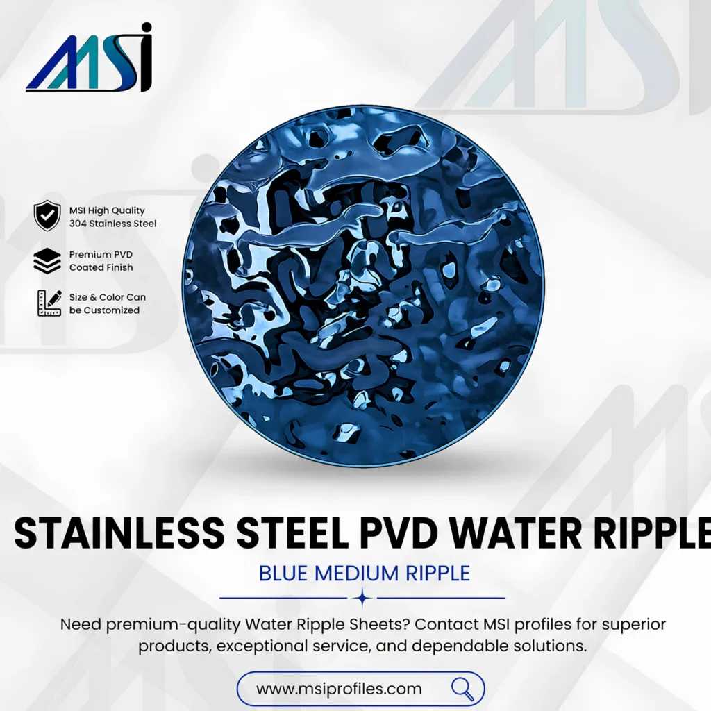 PVD Blue Waterripple - MSI Profiles