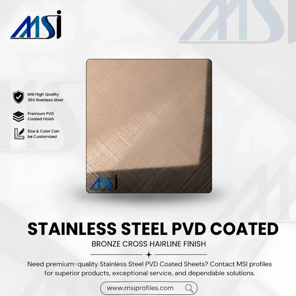 PVD Bronze Cross Hairline - MSI Profiles