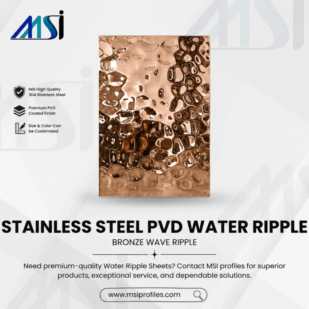 PVD Bronze Water Wave - MSI Profiles