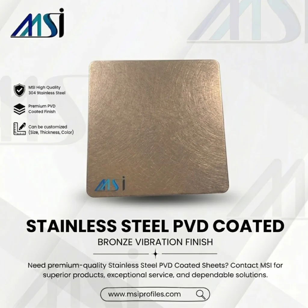 PVD Bronze Vibration Finish - MSI Profiles