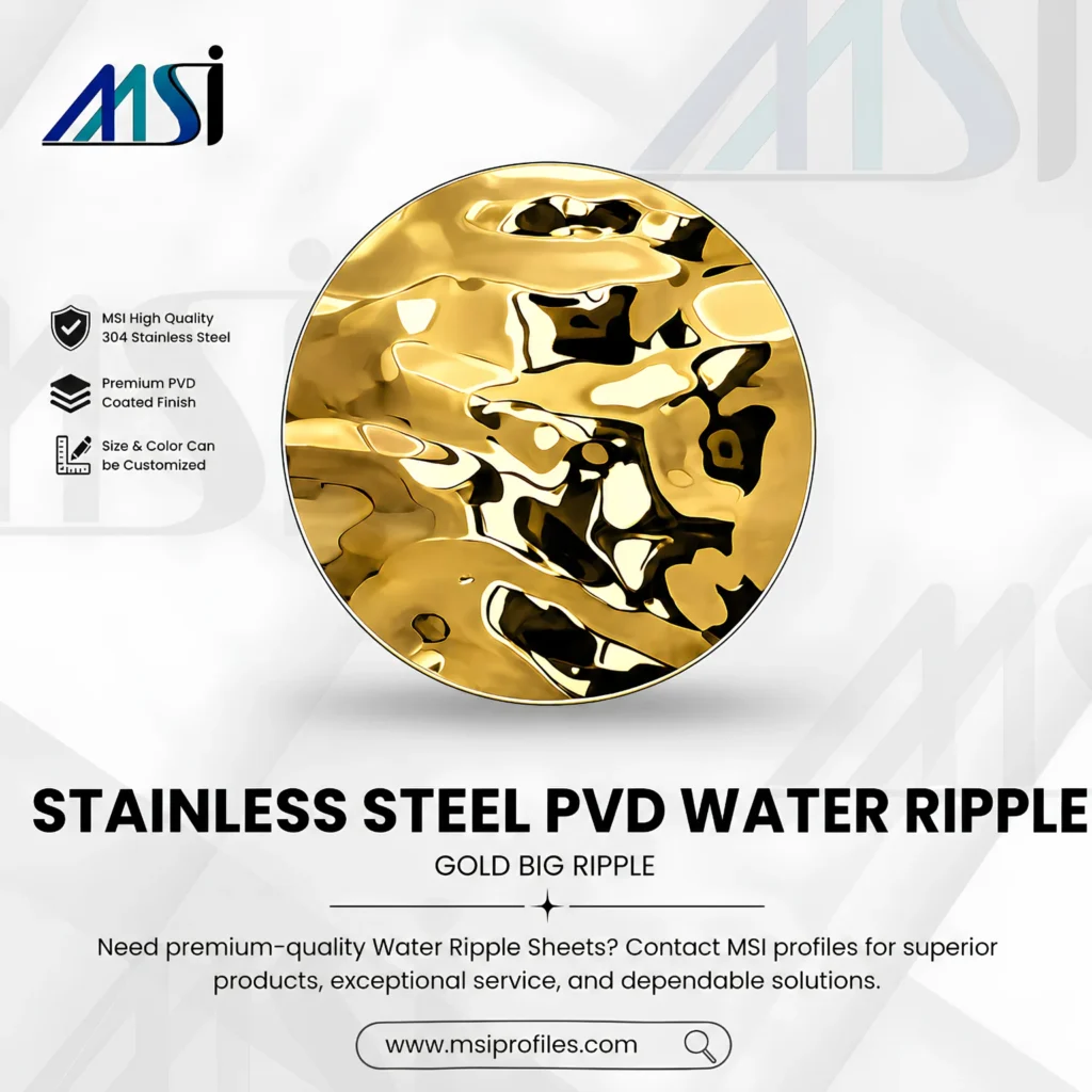 PVD Gold Waterripple - MSI Profiles