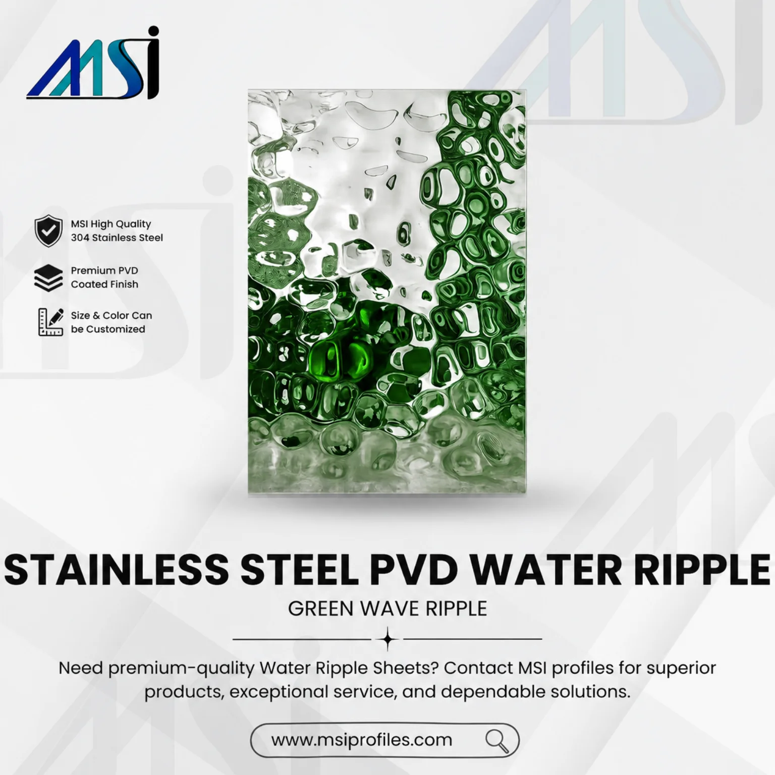 PVD Green Water Wave - Marine Stainless India