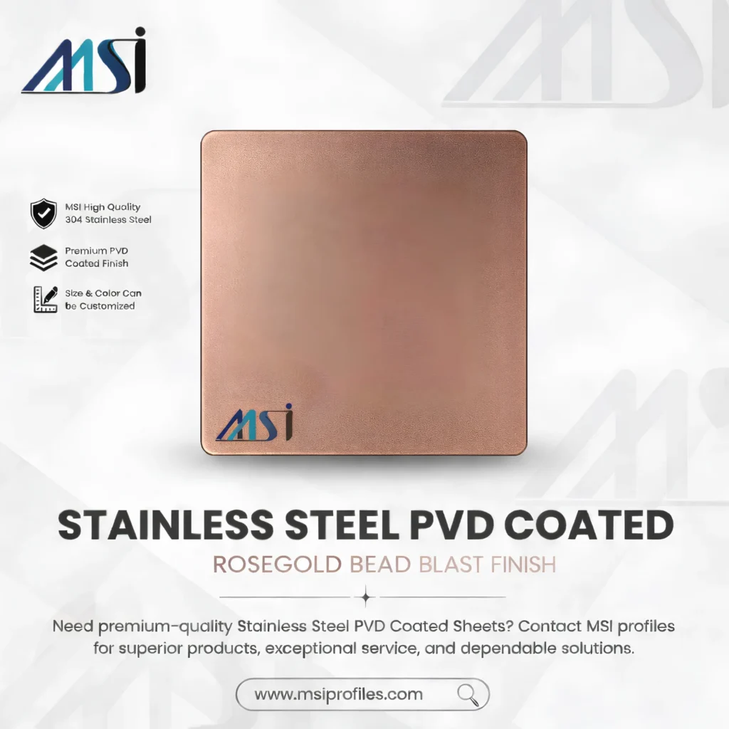 PVD Rosegold Beadblast - MSI Profile