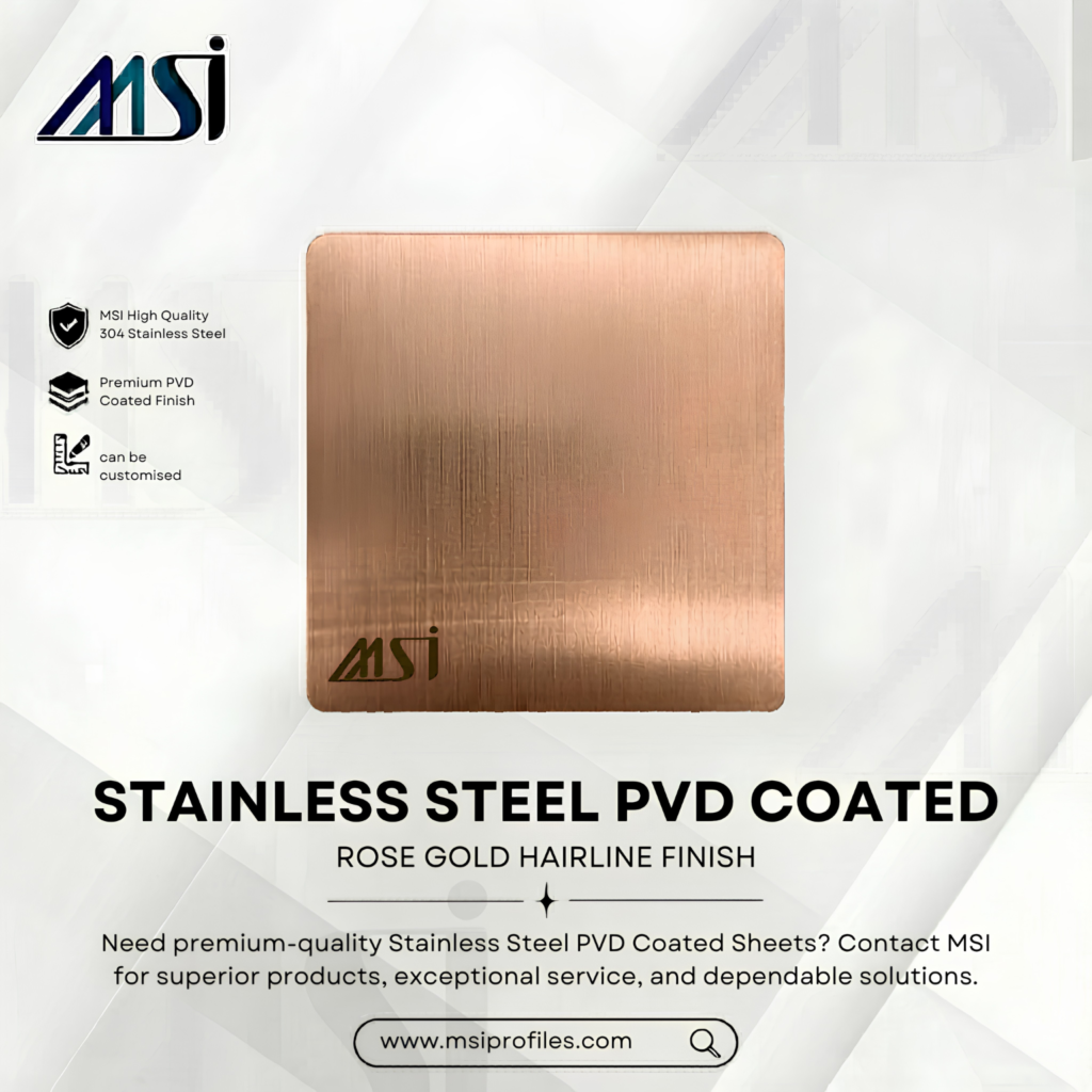 PVD Rose Gold Hairline - MSI Profile