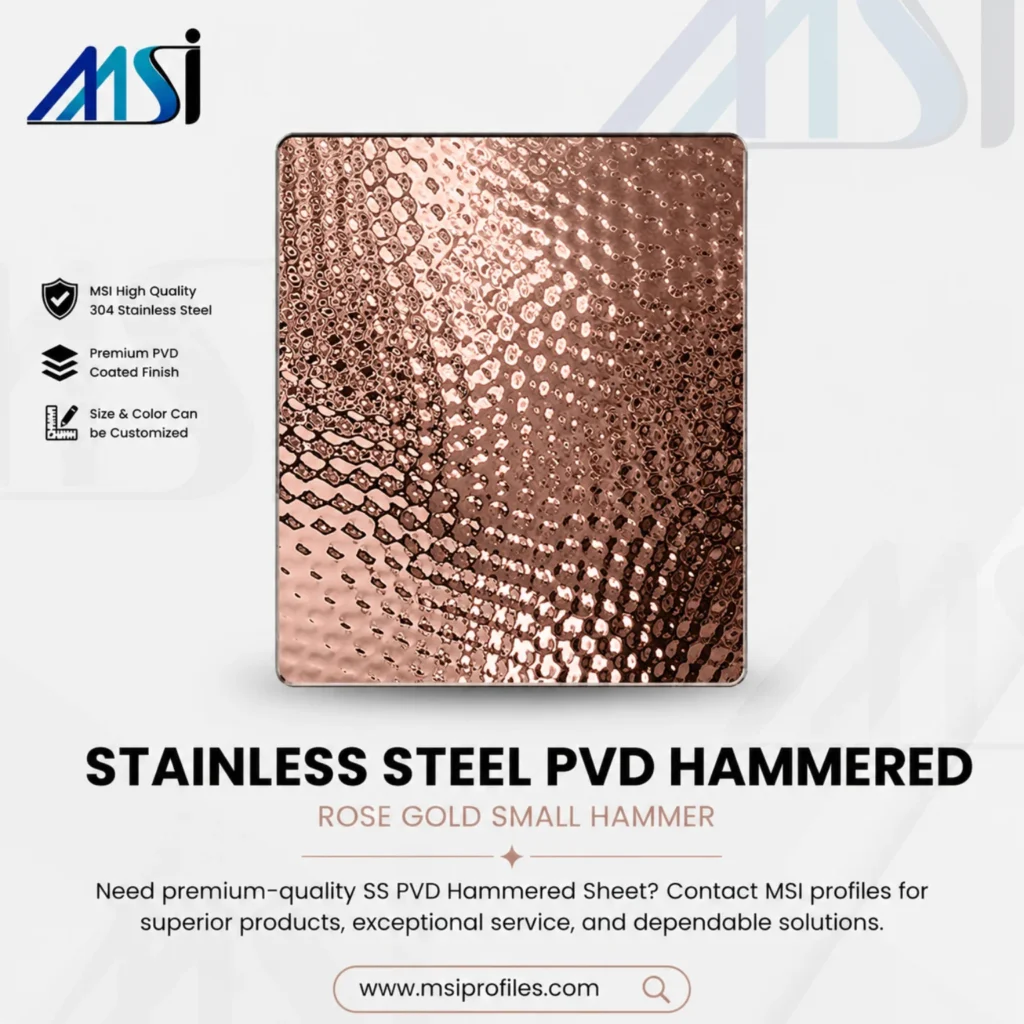PVD Rosegold Hammered - MSI Profile