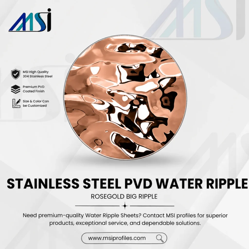 PVD Rosegold Waterripple - MSI Profile