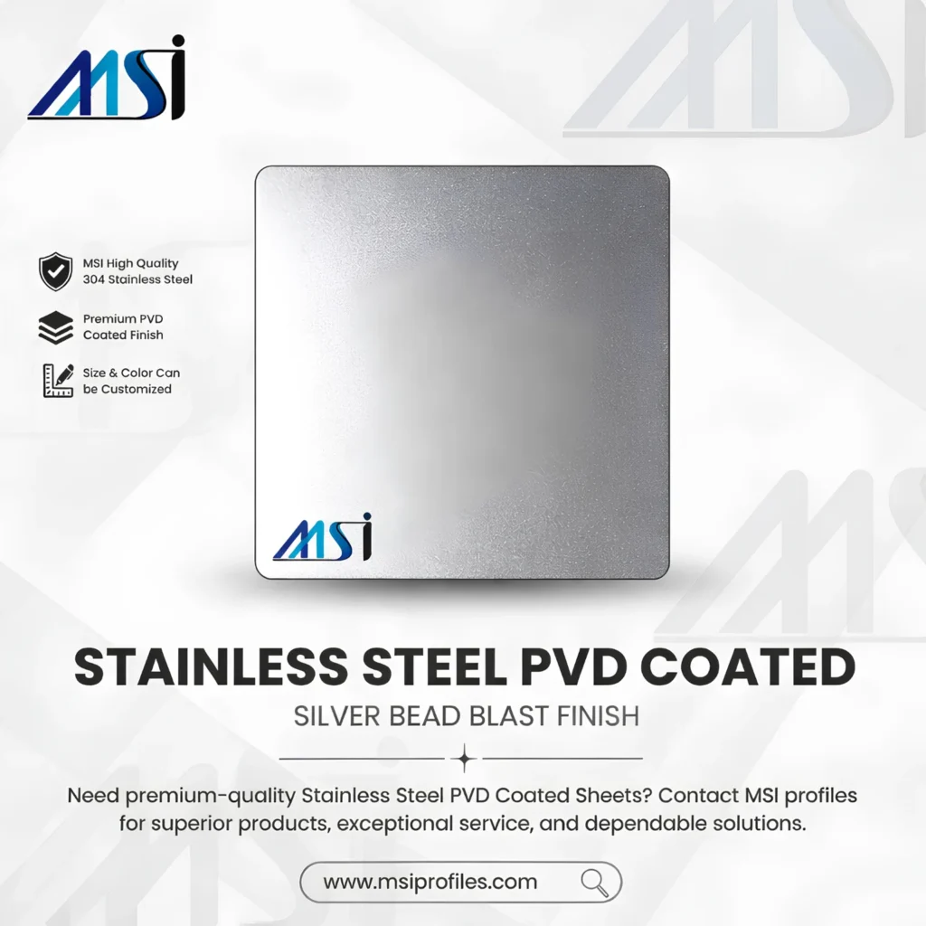 PVD Silver Beadblast - MSI Profile