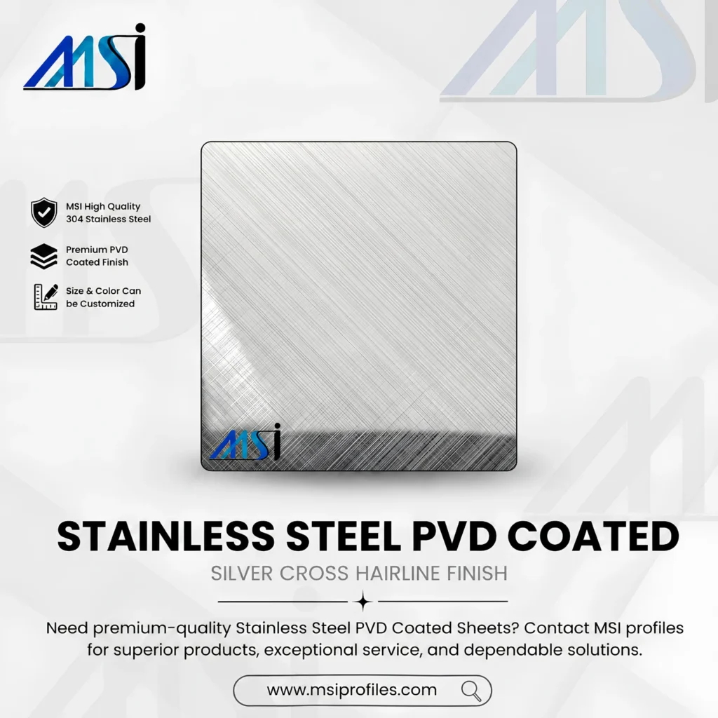 PVD Silver Cross Hairline - MSI Profile