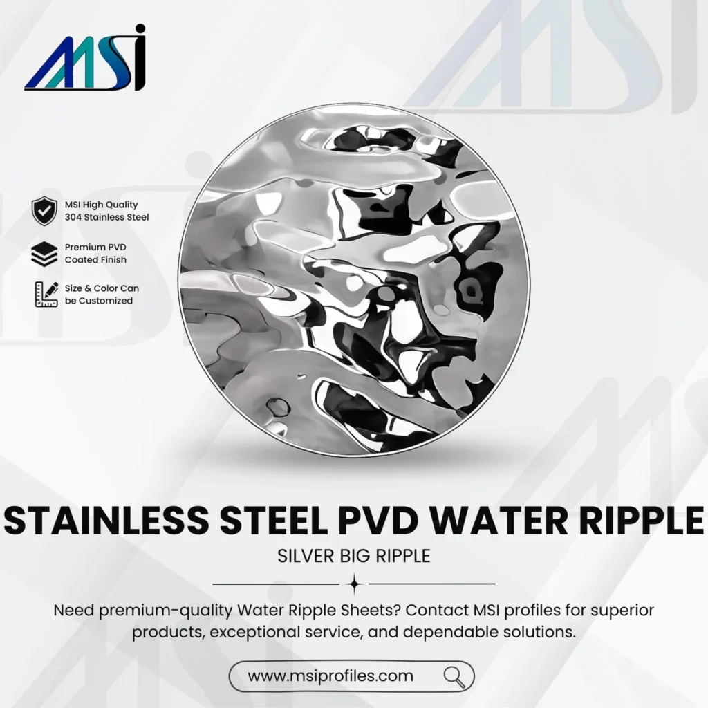 PVD Silver Water Ripple - MSI Profile