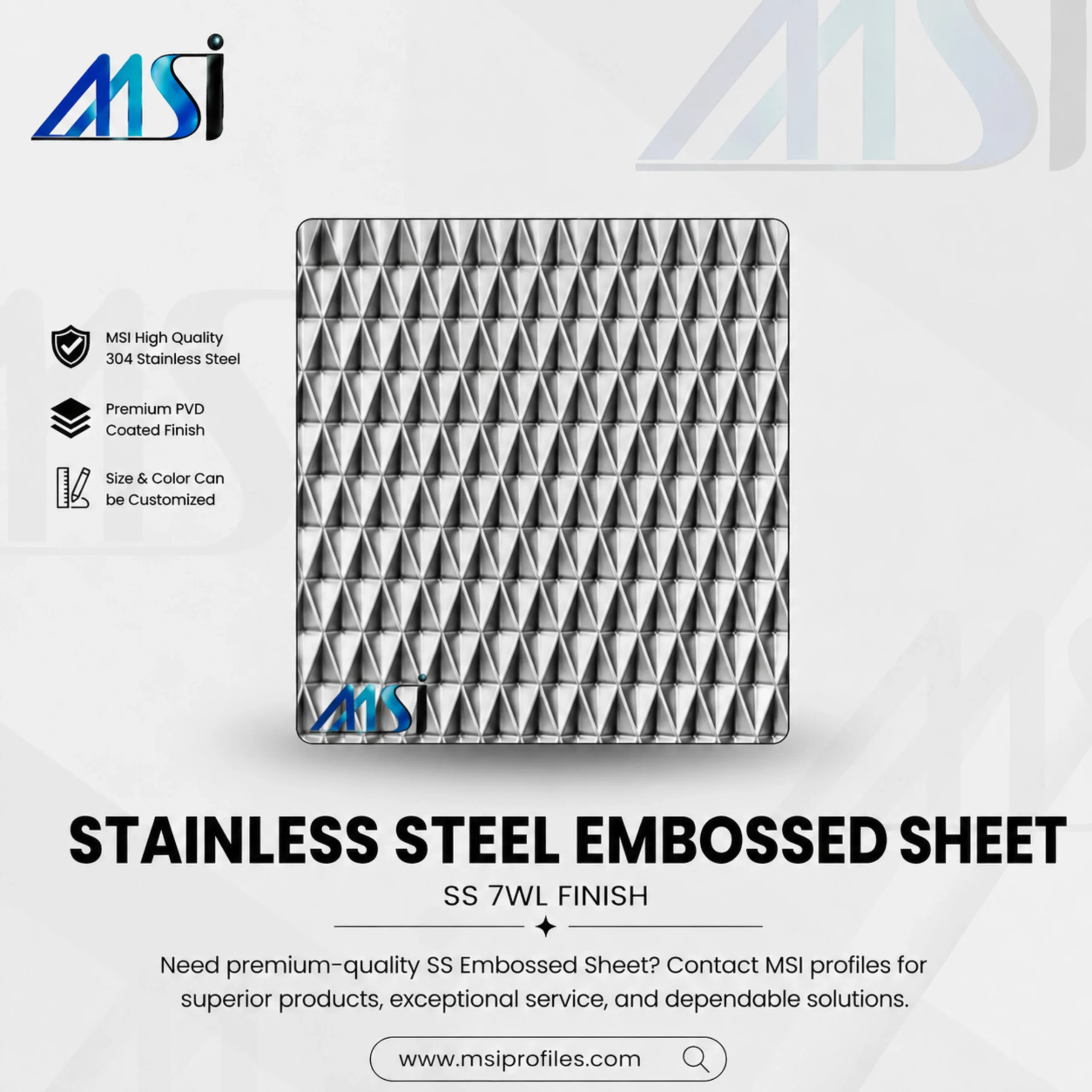 SS 7WL Decorative Pattern Sheet - MSI