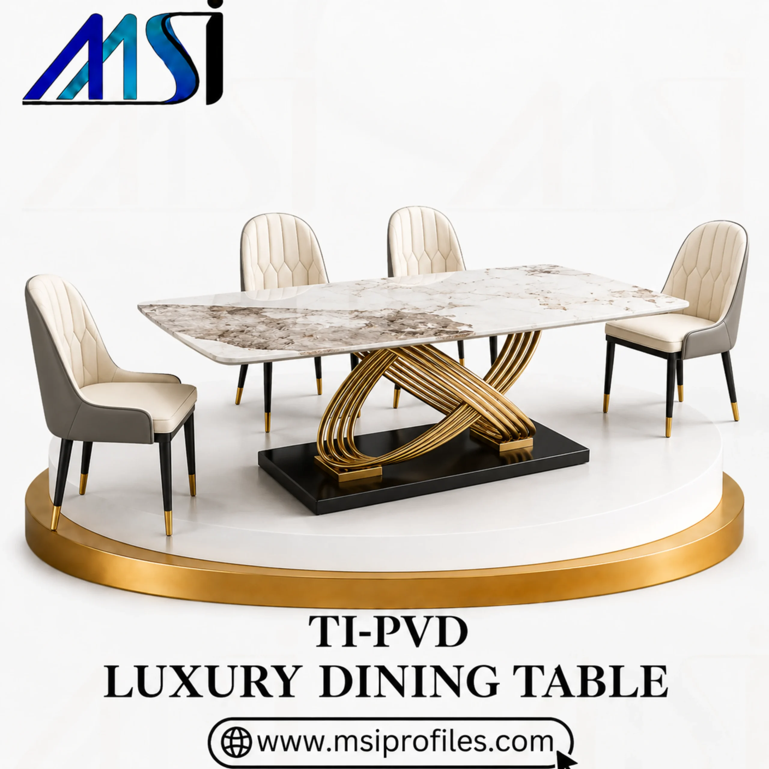 SS PVD Dining Table - MSI Profiles