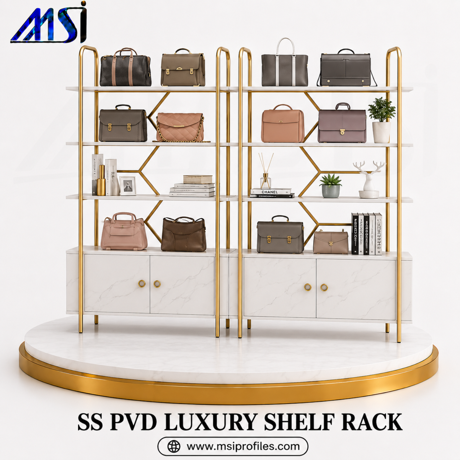 SS PVD Shelf Rack - Marine Stainless India