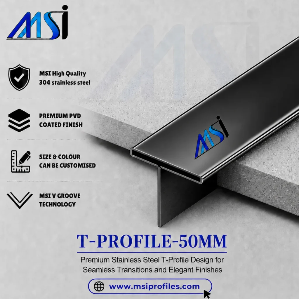 T Profile 50mm Black Mirror - MSI Profiles
